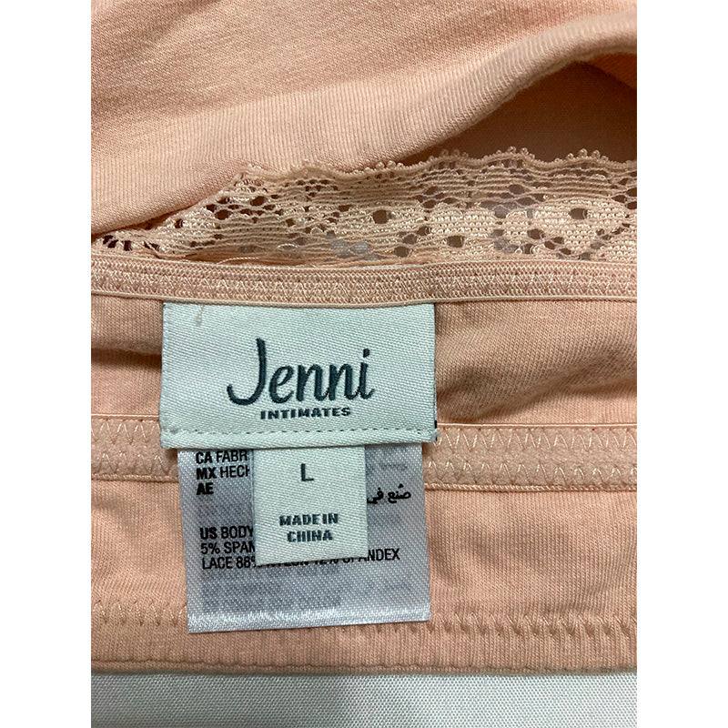 Jenni on Repeat Lace Bralette Wide Lace Nude  Size L