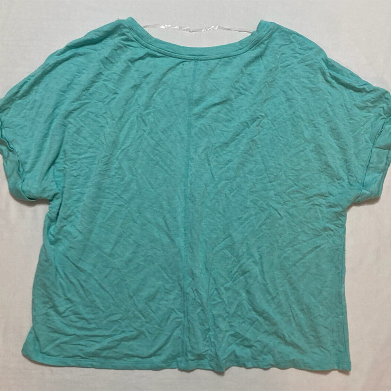Alfani Ultra-Soft Only Pajama Top Aqua XS