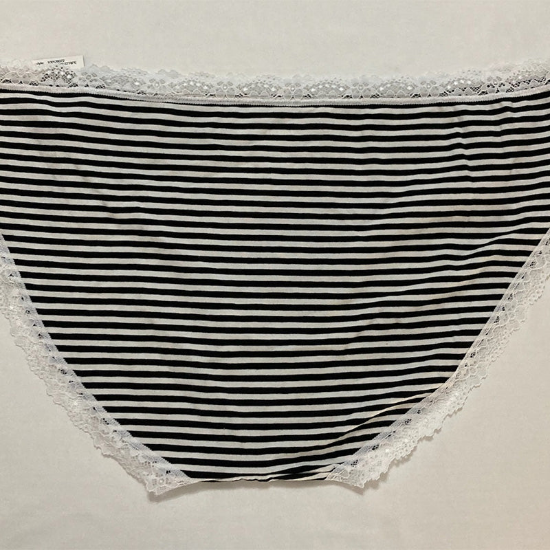 Jenni Lace Trim Hipster Underwear Feeder Stripe 2XL