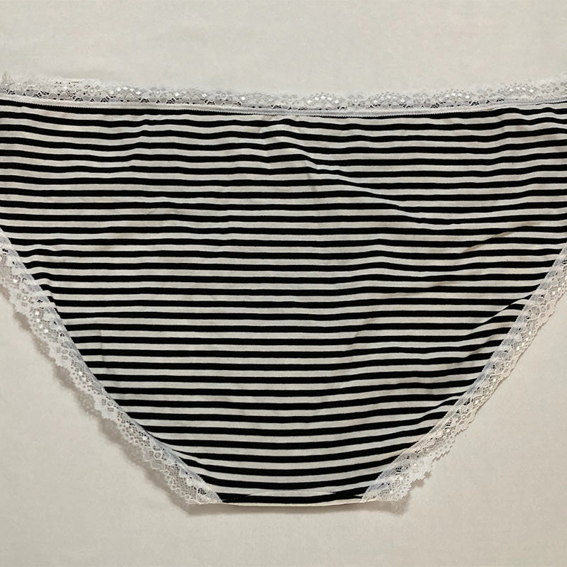 Jenni Lace Trim Hipster Underwear Feeder Stripe 3XL