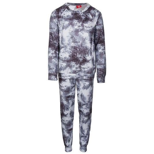 Family Pajamas Matching Toddler Tie-Dyed Pajama Set Grey Kids S