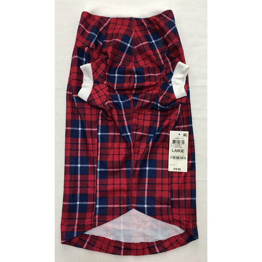 Family Pajamas Matching Pet Stewart Plaid Red/Blue L