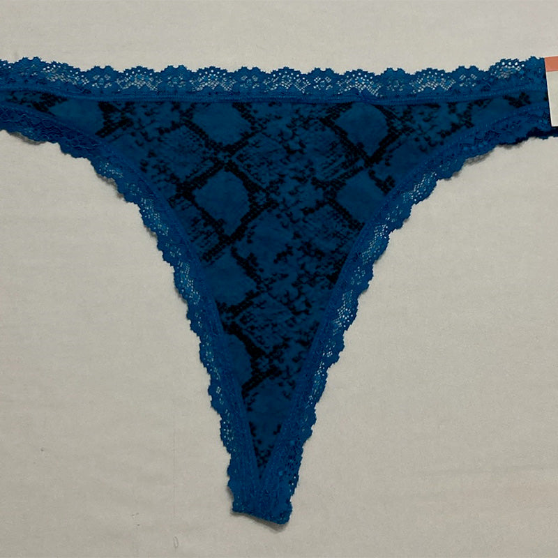 Jenni Women's Lace-Trim Thong Snake 3XL
