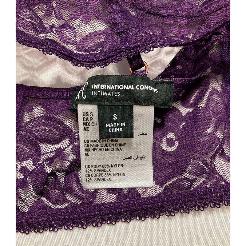 INC BRALETTE OPEN SWEATER GREY SWEATER S