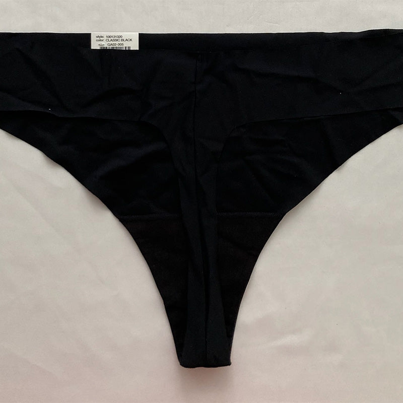 Alfani Laser-Cut Thong Underwear Black 2XL