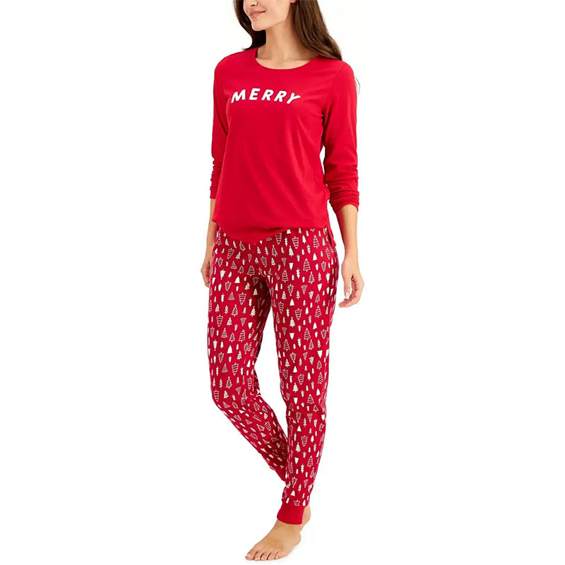 Family Pajamas Matching  Men's Kids & Pets Merry Christmas Family Pajama Set Red 2XL