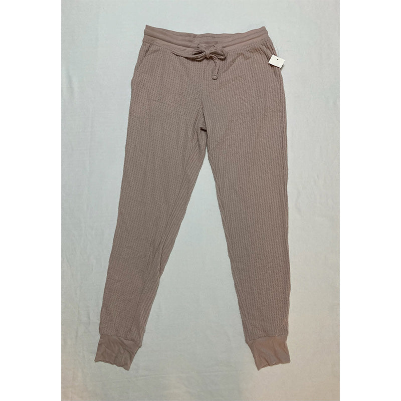 Alfani Thermal Henley Pajama Set Gray Rose XS