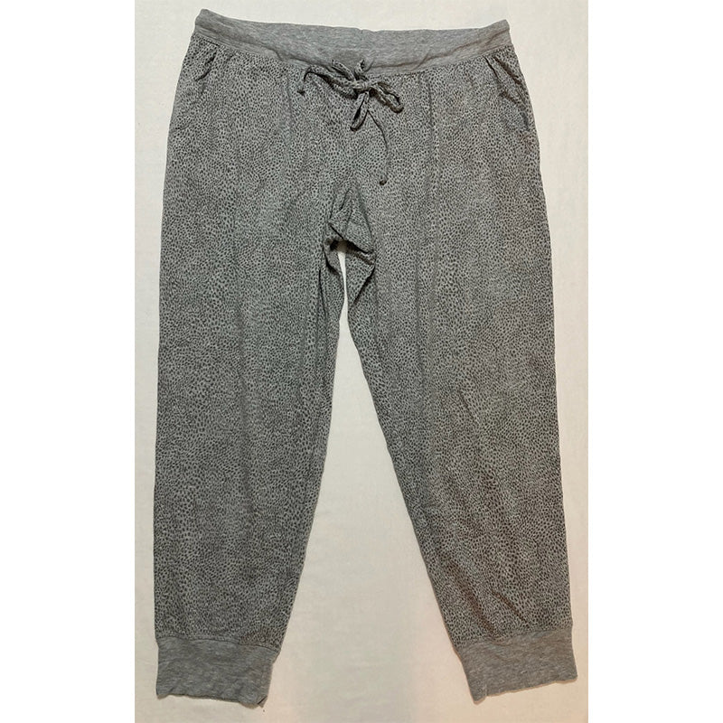 Alfani French Terry Pajama Set Grey Animal XL