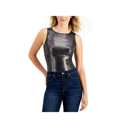 INC Womens Printed Sleeveless Bodysuit 2XL