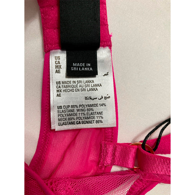 INC Underwire Lace Bra Jazzy Pink L