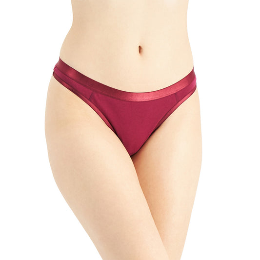 Jenni Lace-Trim Thong Wine 3XL