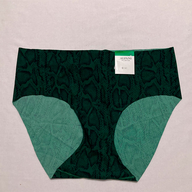 Alfani Women's Laser-Cut Hipster Underwear Snake Skin L