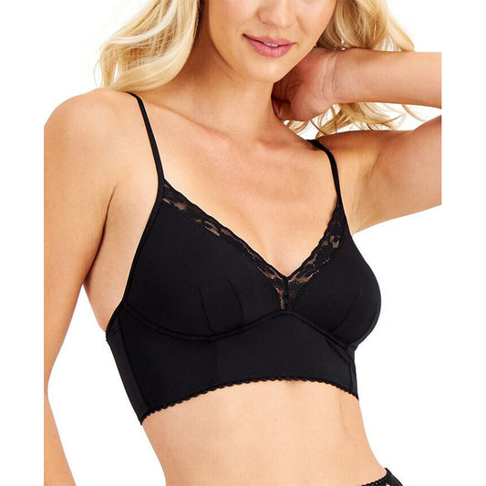 INC Lace-Trim Bralette Black S