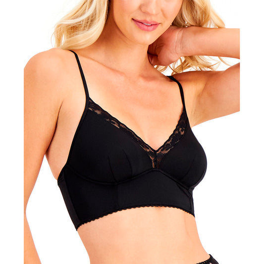 INC Lace-Trim Bralette Black 2XL
