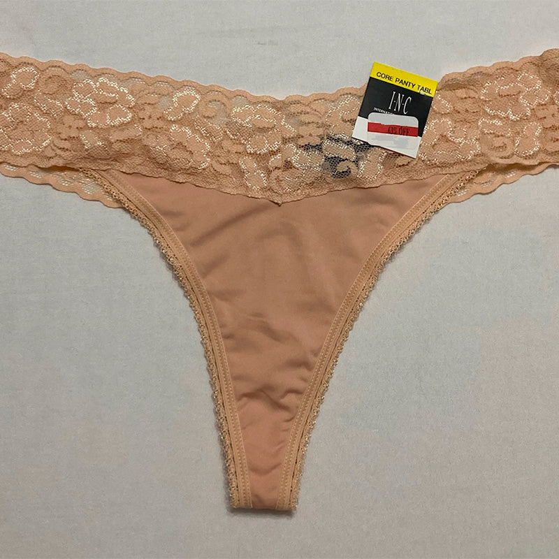 INC Lace-Trim Thong Underwear 2XL