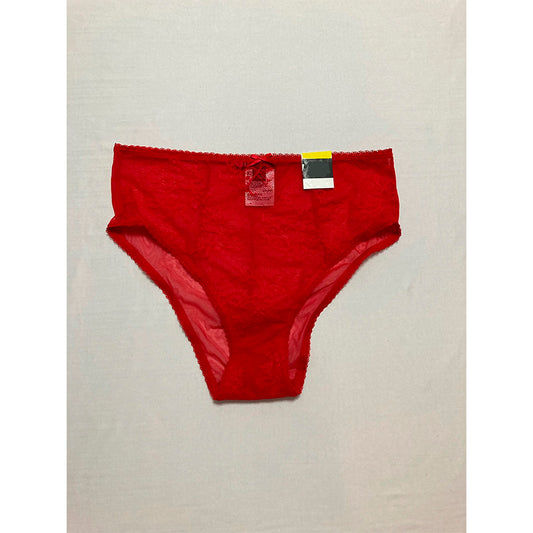INC Cheeky Lace Brief Underwear Red XL