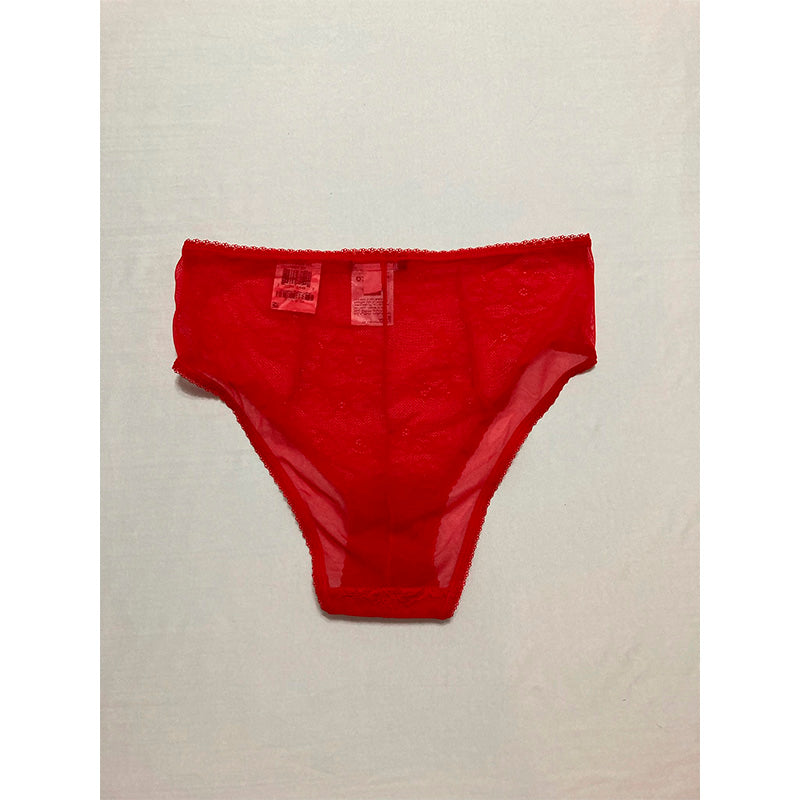 INC Cheeky Lace Brief Underwear Red XL
