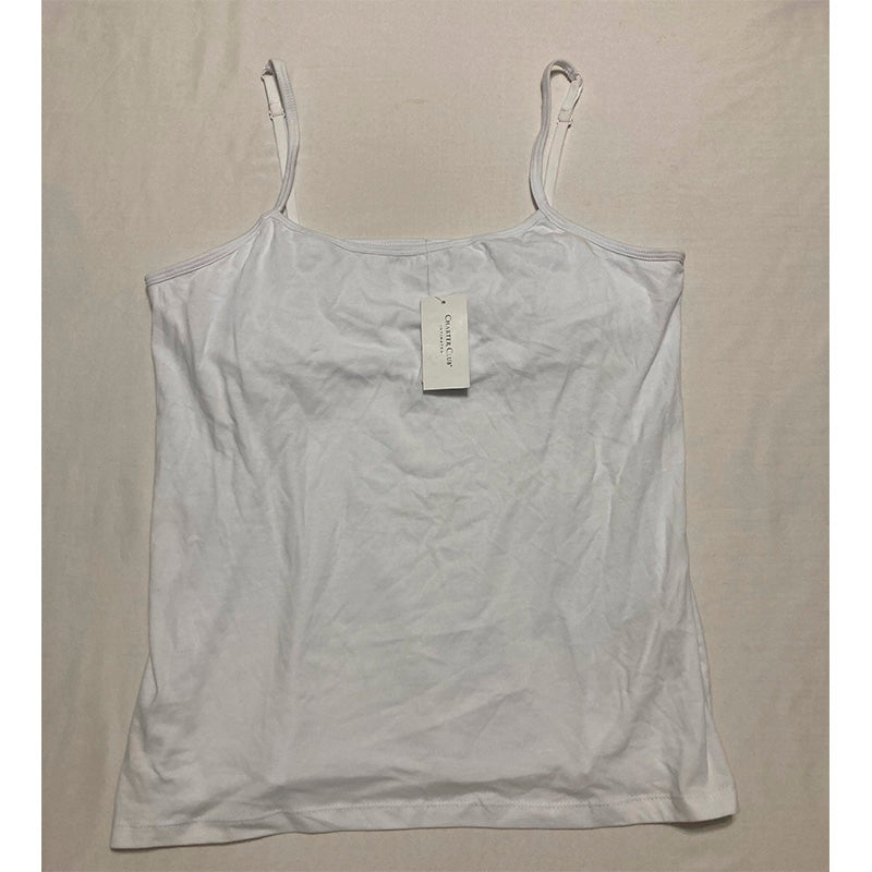 Charter Club Shelf-Bra Cami Tank White XL