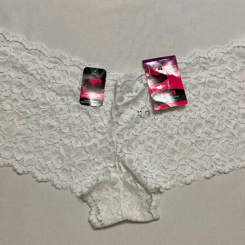 Maidenform Casual Comfort Cheeky Boyshort Boy Short Panties White XXL