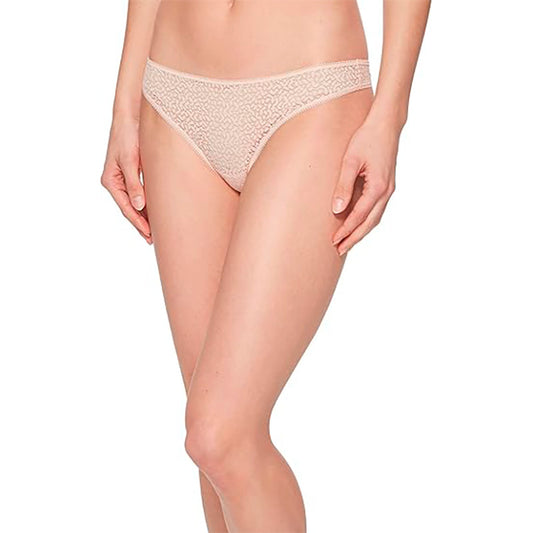 DKNY Women's Modern Lace Thong Rose Water S