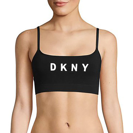 DKNY Intimates Mix Match Seamless Scoop Bralette Black/White S
