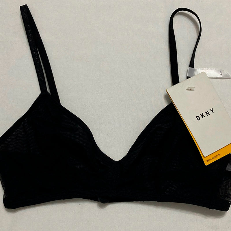 DKNY Women's Mesh Bralette S Black