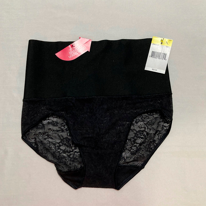 Maidenform Tame Your Tummy Shaping Lace With Cool Comfort  Briefs Black Lace M