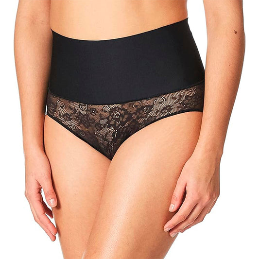 Maidenform Tame Your Tummy Shaping Lace With Cool Comfort  Briefs Black Lace M