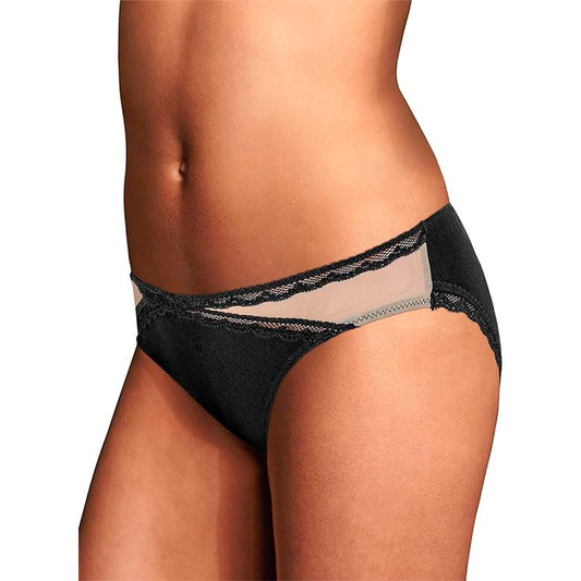 Maidenform Underwear Back Tanga Lace Thong Panties Black/Latte Lift 5