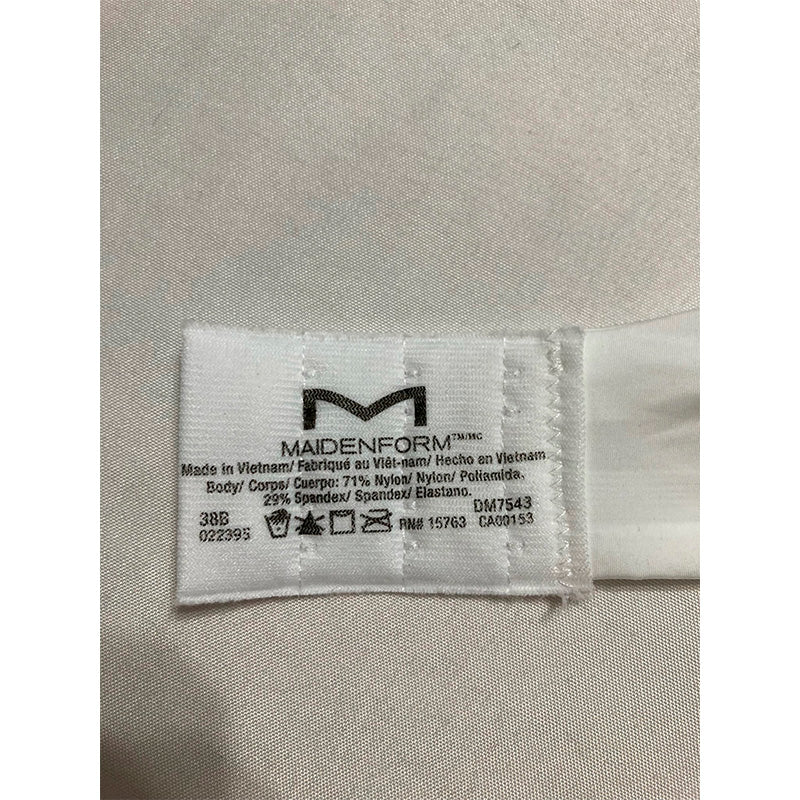 Maidenform Womens Underwire Bra One Fab Fit Demi White 38B