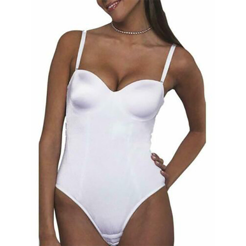 Dominique Moulded Brief Bridal Wedding Bodysuit, White 40C