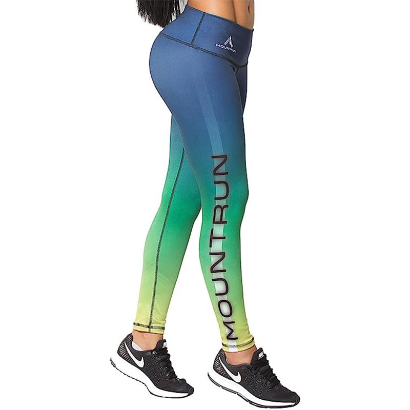 Mountrun Active Colombian Waisted High Compression Workout Shaping Leggings (Lynx)