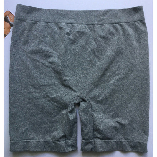 IZOD Seamless Mid Length Smoothing Short, Heather Gray, XL