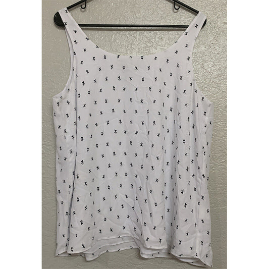 R Essentials Reversible Tank Top, White, XL