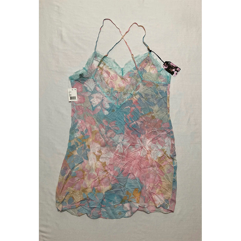 Midnight Bakery Romantic Floral Print Chemise L