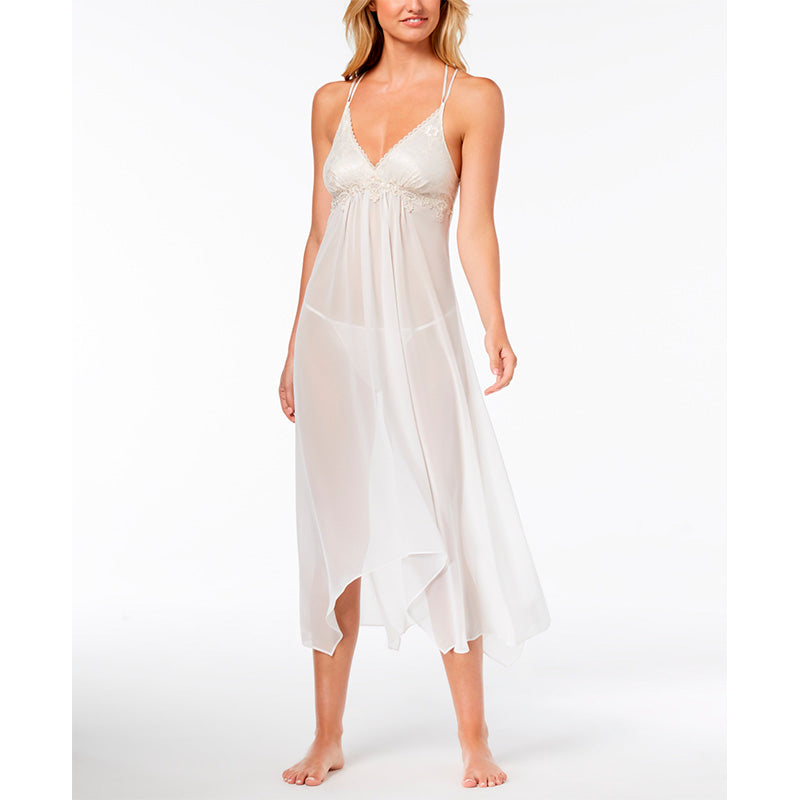 Linea Donatella Keepsake Lace-Trim Chemise Nightgown Lingerie XL
