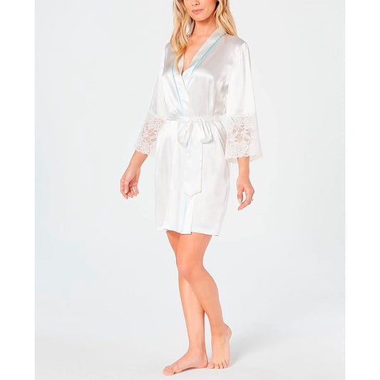 Linea Donatella Womens The Bride Short Satin Wrap White S/M