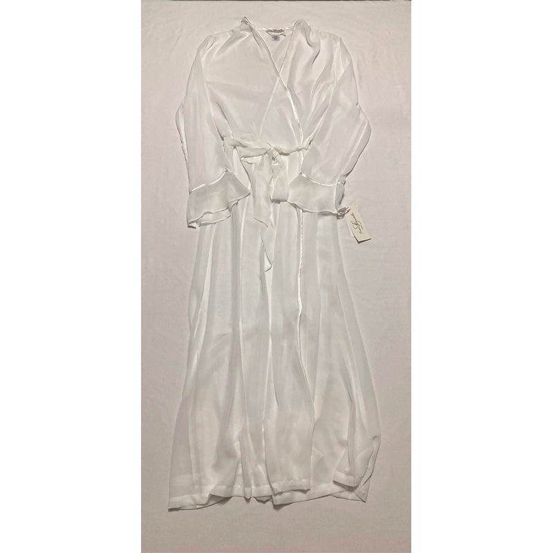 Linea Donatella Chiffon Keepsake Wrap Robe White S