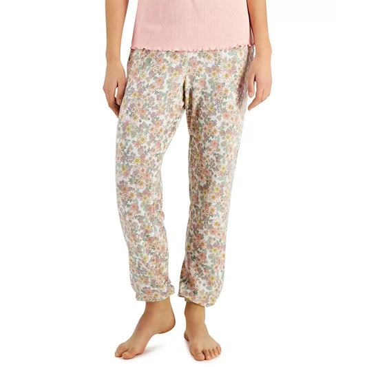 Jenni Printed Smocked-Waist Only Pajama Pants Multicolor Floral M