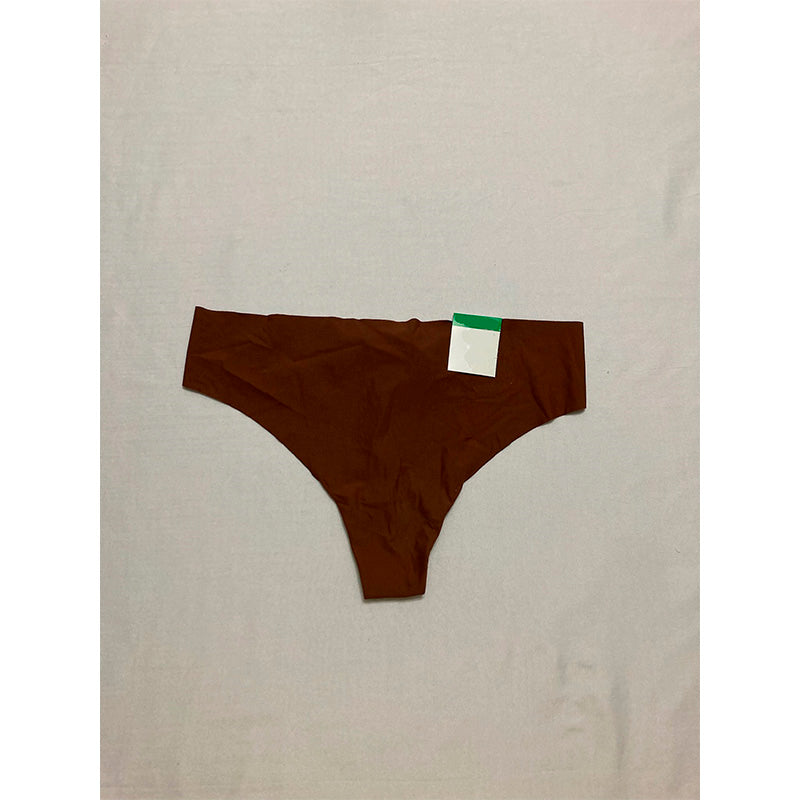 Alfani Laser-Cut Thong Underwear Brown S