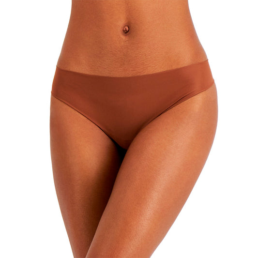 Alfani Laser-Cut Thong Underwear Brown S