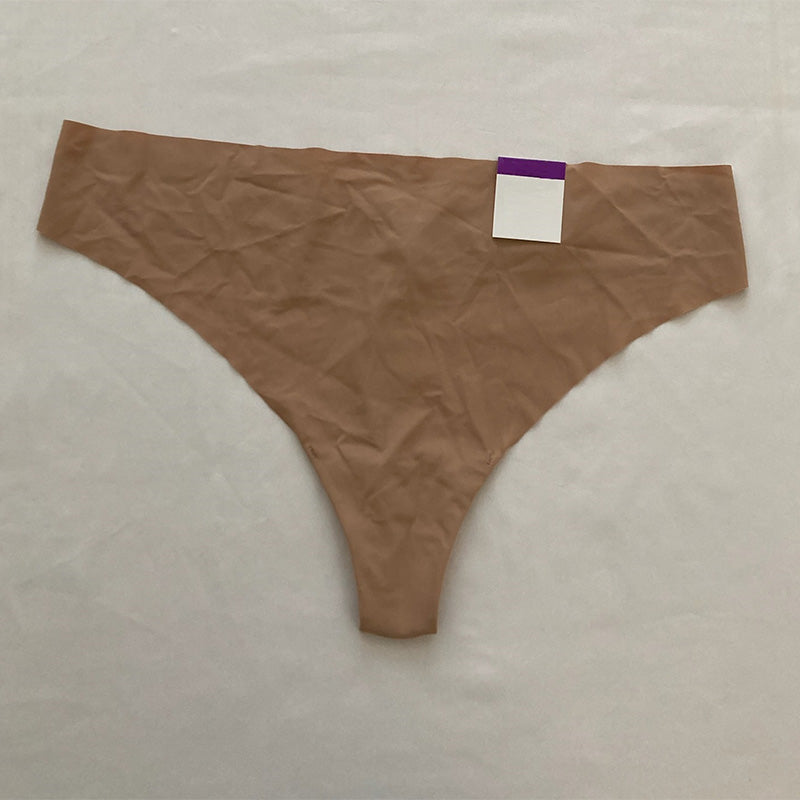 Alfani  Laser-Cut Thong Underwear Latte Cafe 2XL