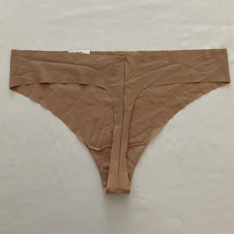 Alfani  Laser-Cut Thong Underwear Latte Cafe 2XL