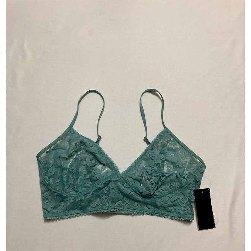 INC Intimates Floral Bralette Bra Blue Amazonite M