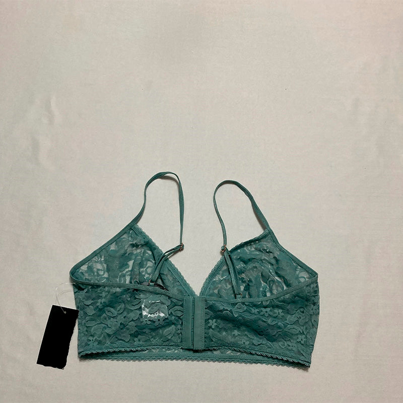 INC Intimates Floral Bralette Bra Blue Amazonite M