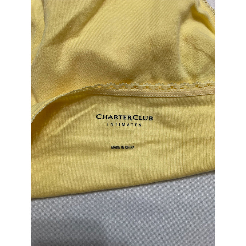Charter Club Everyday Cotton Bikini Underwear Yellow S