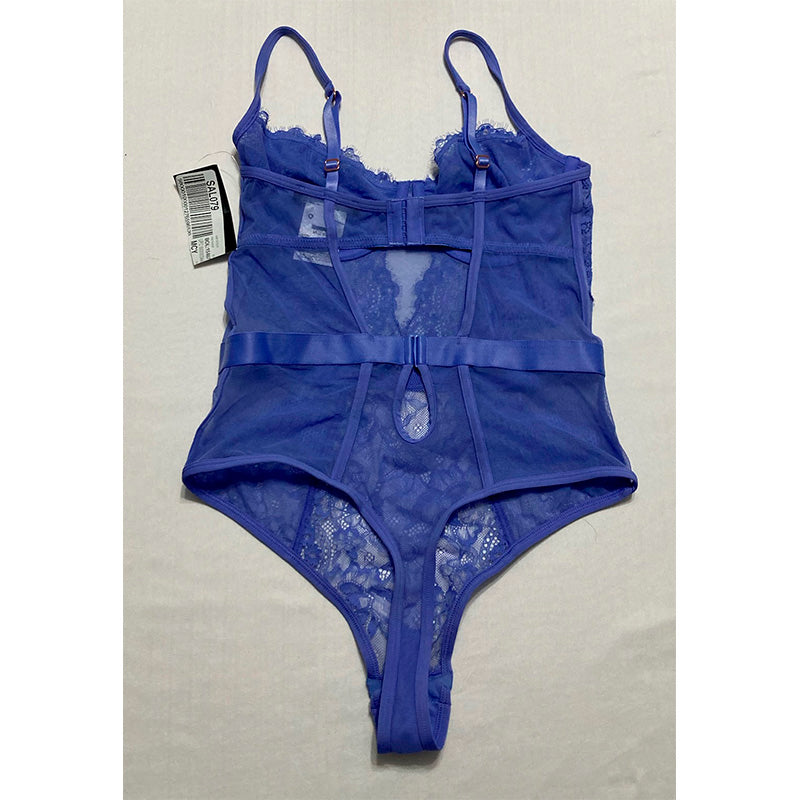 INC  Lace Cutout Lingerie Bodysuit Lolite S