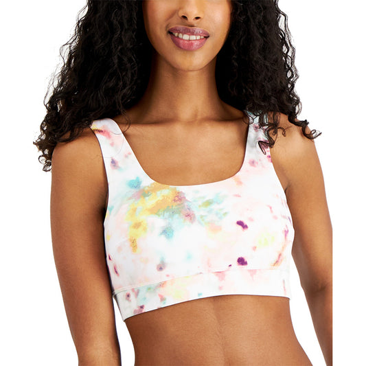 Jenni Square-Neck Bralette Bright Tiedye L