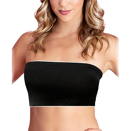 Fashion Forms Laser Cut Wireless Bandeau Black S