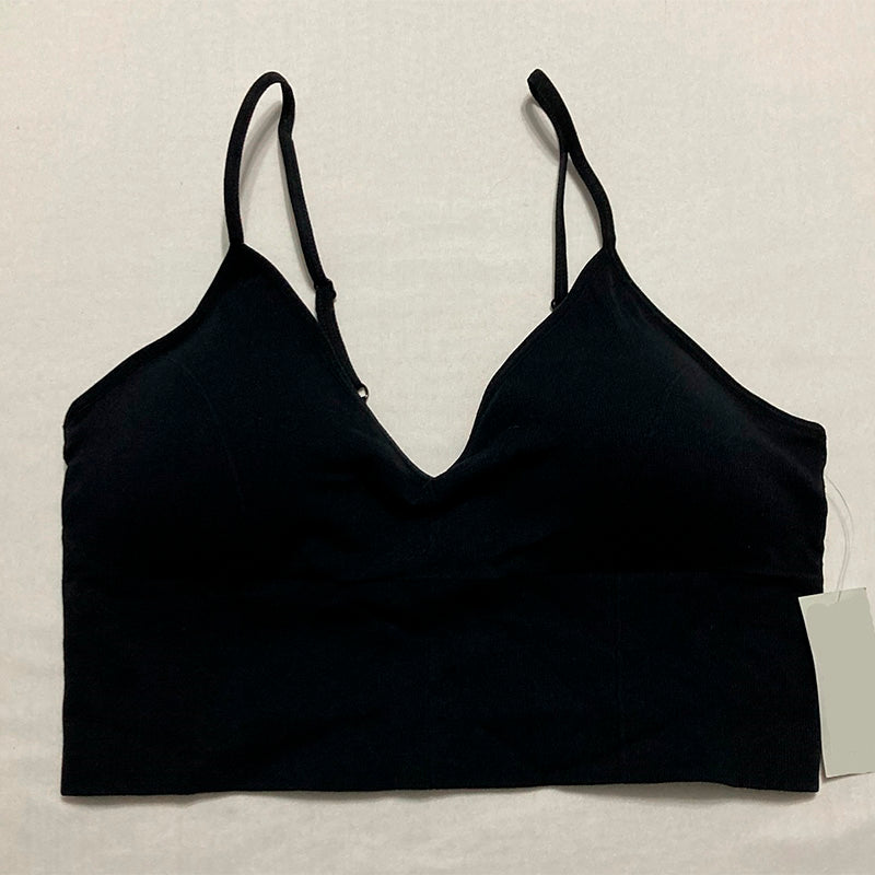 Jenni Seamless Ribbed Bralette Black XL